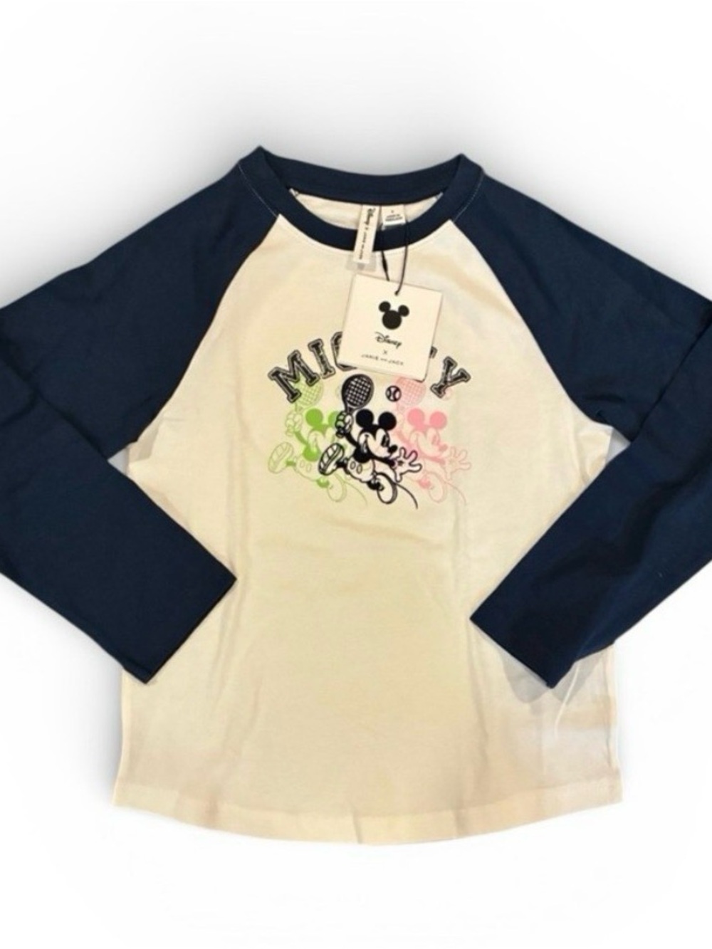 NWT- Janie and Jack Mickey Raglan Long Sleeve Tee (Size 5)